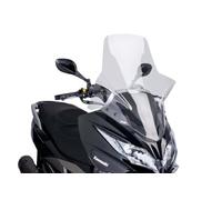 Puig 7020W Windshield Touring for Maxiscooter Kawasaki J300 2014-2015, Transparent, Medium
