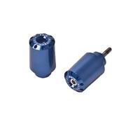 Puig 7129A Long handlebar end weights, CNC-machined from anodized aluminum with racing design and anti-vibration function for greater comfort, Blue