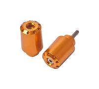 Puig 7129O Long handlebar end weights, CNC-machined from anodized aluminum with racing design and anti-vibration function for greater comfort, Gold