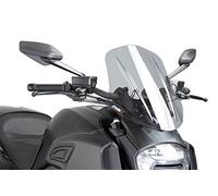 Puig 7570H New Generation Adjustable with manual adjustment mechanism to improve aerodynamic protection and comfort, Smoke