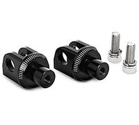 Puig 7576N Adapters Footpegs Passenger for Triumph Tiger Sport 13'-18', Black, Set of 2