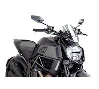Puig Carenabris New Generation Sport Adjustable Ducati Diavel Windshield Black