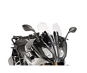 Puig 7616W High and aerodynamic Touring windscreen in 4 mm CN acrylic with rounded profile, flat upper area and deflectors that improve protection, Clear