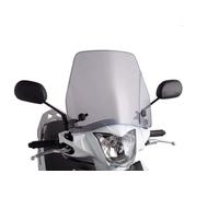 Puig 7674H Trafic low aerodynamic 3 mm polycarbonate windscreen for scooter with urban design and anti-vibration wind protection, Smoked