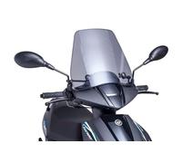 Puig 8104H Urban tall windscreen for scooter with cosmopolitan design in resistant polycarbonate with aerodynamic improvement and protection against wind and weather, Smoked