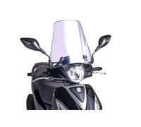 Puig 8180W Urban tall windscreen for scooter with cosmopolitan design in resistant polycarbonate with aerodynamic improvement and protection against wind and weather, Clear