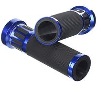 Puig 8188A Grips with anodized aluminum insert and non-slip rubber that improve grip, control and riding comfort, Blue