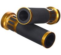 Puig 8188O Grips with anodized aluminum insert and non-slip rubber that improve grip, control and riding comfort, Gold