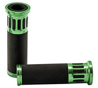 Puig 8188V Grips with anodized aluminum insert and non-slip rubber that improve grip, control and riding comfort, Green