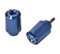 Puig 8840A Long handlebar end weights, CNC-machined from anodized aluminum with racing design and anti-vibration function for greater comfort, Blue