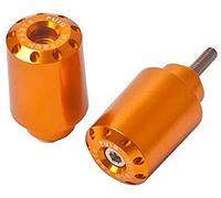 Puig 8840O Long handlebar end weights, CNC-machined from anodized aluminum with racing design and anti-vibration function for greater comfort, Gold