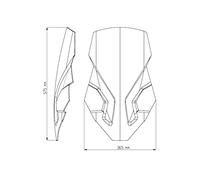 Puig 8905A Touring Windscreen improved wind protection, Blue