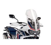 Puig 8905W High and aerodynamic Touring windscreen in 4 mm CN acrylic with rounded profile, flat upper area and deflectors that improve protection, Clear