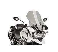 Puig 8915H High and aerodynamic Touring windscreen in 4 mm CN acrylic with rounded profile, flat upper area and deflectors that improve protection, Smoke