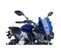 Puig 8917A High and aerodynamic Touring windscreen in 4 mm CN acrylic with rounded profile, flat upper area and deflectors that improve protection, Blue