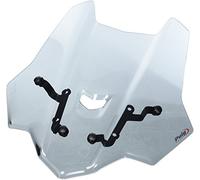 Puig 8917H High and aerodynamic Touring windscreen in 4 mm CN acrylic with rounded profile, flat upper area and deflectors that improve protection, Smoke