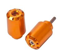 Puig 9357O Long handlebar end weights, CNC-machined from anodized aluminum with racing design and anti-vibration function for greater comfort, Gold