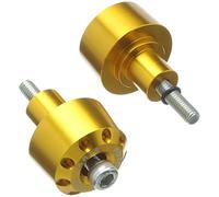 Puig 9358O Short Handlebar Bar Ends compact and lightweight machined aluminum design to customize the handlebar, Gold