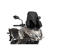 Puig 9421F Touring Screen for Kawasaki Versys 1000 17'-18', Kawasaki Versys 650 17'-18', Dark Smoked