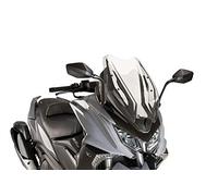 Puig 9478W Windscreen for Maxiscooters sport and aerodynamic in 4 mm PMMA with V-Tech design that improves stability and reduces turbulence, Clear