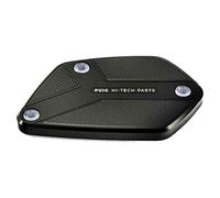 Puig 9531N Brake and clutch fluid reservoir cover machined from anodized aluminium with Hi-Tech design for protection and aesthetics, Black