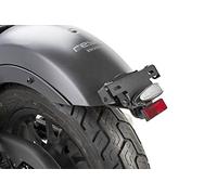 Puig 9671N License Plate Holder in Black with elevated design for a sporty look