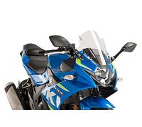 Puig 9722W Z-Racing aerodynamic and sporty windscreen in 3 mm acrylic with double height and side channels that improve protection and stability, Clear