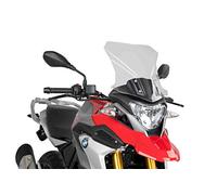 Puig 9879W High and aerodynamic Touring windscreen in 4 mm CN acrylic with rounded profile, flat upper area and deflectors that improve protection, Clear