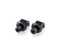 Puig Adapters by Pair Footpegs Passenger 6357N for Honda CB1100 13'-14', FZ1 Fazer 06'-15', Yamaha FZ8 10'-12', Black