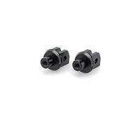 Puig Adapters by Pair Footpegs Rider 6454N MT-125 14', Yamaha MT-03 16'-18', Black