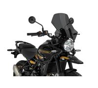 Puig 22113F Adjustable Windshield - Aerodynamic Protection and Innovative Design for Royal Enfield Himalayan 450 2024-2025, Dark smoked