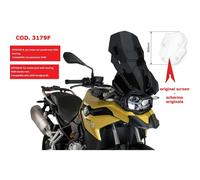 PUIG Adjustable Windshield BMW F850 GS Adventure 19-23 Dark Smoke 3179F