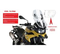 PUIG Adjustable Windshield BMW F850 GS Adventure 2019-2023 Clear 3178W