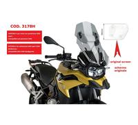 PUIG Adjustable Windshield For BMW F850 GS 2018-2022 Clear Smoke 3178H