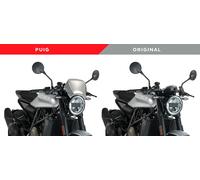 Puig ALU front plate for Kawasaki VULCAN S, VULCAN S CAFE, among others Silver