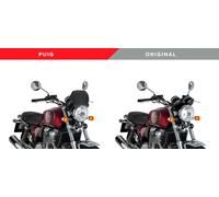 Puig ALU front plate for Triumph BONNEVILLE T100, among others Black