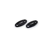Puig Motorcycle Aluminium Mirror Caps Black For Honda CBR 500 R 2019-Current