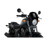 PUIG Anarchy Semi-Faired Windshield for Honda CMX500 Rebel 17-19 Black