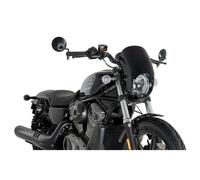PUIG Anarchy Semi-Rabat Windshield For Harley Nightster 975 23-26 Black