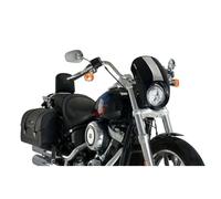 PUIG Anarchy Semi-Smoked Windshield Harley D. Softail Low Rider FXLR 18-20 Black