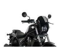 PUIG Anarchy Semicarenato Windshield For Honda CMX500 Rebel 2020-2024 Black