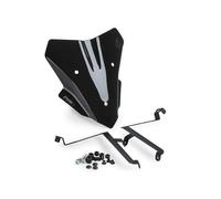 Puig 22381N New Generation Sport; aerodynamic sport windscreen; made of high-resistance PMMA; includes metal brackets and TÜV approval, Black