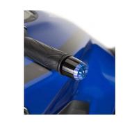 Puig Black Thruster Bar Ends and Blue Caps Kawasaki ER6-F 2009-2016