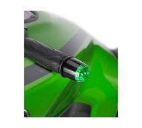 Puig Black Thruster Bar Ends and Blue Caps Kawasaki ER6-F 2009-2016
