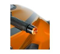 Puig Black Thruster Bar Ends and Blue Caps Kawasaki ER6-F 2009-2016