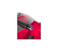 Puig Black Thruster Bar Ends and Purple Caps Kawasaki Z900 RS Cafe 2018-2020