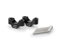 Puig 20308N Handlebar risers machined from anodized aluminum with Hi-Tech design to improve ergonomics and riding control, Black