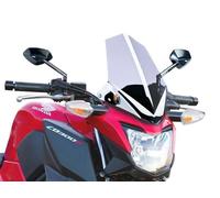 Puig 7655W Naked New Generation Sport sporty and aerodynamic in 3 mm acrylic with a raised design that improves protection and maintains wide visibility, Clear