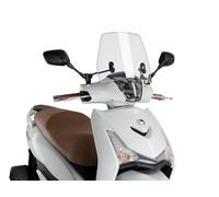 Puig 3685W Trafic and Urban Flyscreen aerodynamic urban polycarbonate screen, 3 mm thick, with rounded profile and wind protection for daily riding, Clear