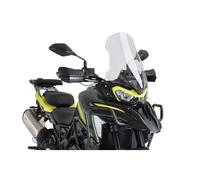 Puig 22585W Touring Windscreen with aerodynamic design, rounded safety profile, and UV protection for maximum comfort, durability, and adventure style during long rides, Clear